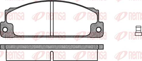 Remsa 0022.02 - Kit pastiglie freno, Freno a disco autozon.pro