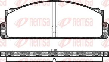 Remsa 0022.10 - Kit pastiglie freno, Freno a disco autozon.pro