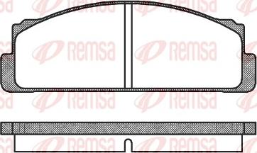 Remsa 0022.20 - Kit pastiglie freno, Freno a disco autozon.pro