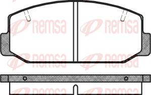 Remsa 0075.40 - Kit pastiglie freno, Freno a disco autozon.pro