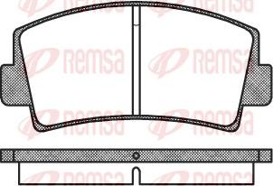 Remsa 0078.00 - Kit pastiglie freno, Freno a disco autozon.pro