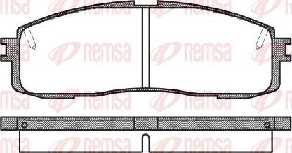 Remsa 0199.10 - Kit pastiglie freno, Freno a disco autozon.pro