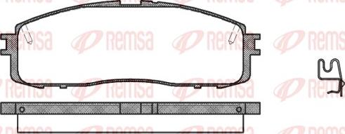 Remsa 0199.34 - Kit pastiglie freno, Freno a disco autozon.pro