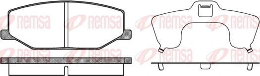 Remsa 0190.10 - Kit pastiglie freno, Freno a disco autozon.pro