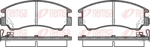 Remsa 0191.04 - Kit pastiglie freno, Freno a disco autozon.pro