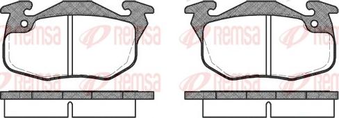 Remsa 0192.10 - Kit pastiglie freno, Freno a disco autozon.pro