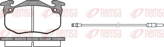 Remsa 0144.42 - Kit pastiglie freno, Freno a disco autozon.pro