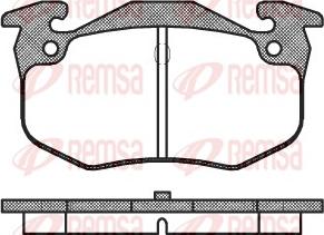 Remsa 0144.60 - Kit pastiglie freno, Freno a disco autozon.pro