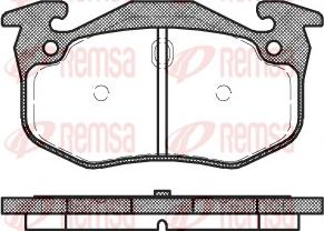 Remsa 0144.06 - Kit pastiglie freno, Freno a disco autozon.pro