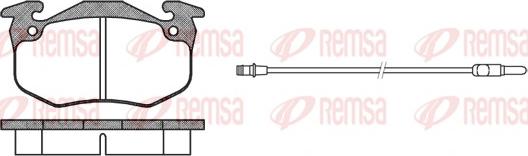 Remsa 0144.12 - Kit pastiglie freno, Freno a disco autozon.pro