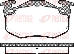 Remsa 0144.80 - Kit pastiglie freno, Freno a disco autozon.pro