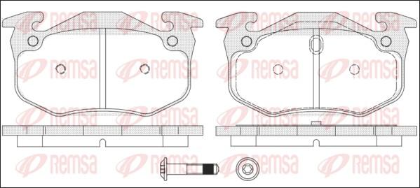 Remsa 0144.70 - Kit pastiglie freno, Freno a disco autozon.pro