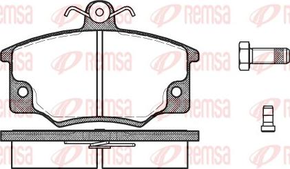 Remsa 0146.44 - Kit pastiglie freno, Freno a disco autozon.pro