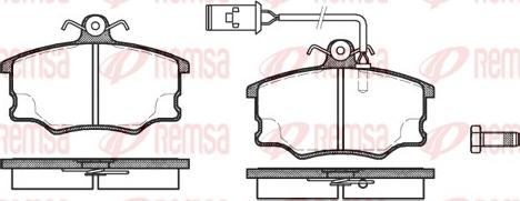 Remsa 0146.52 - Kit pastiglie freno, Freno a disco autozon.pro