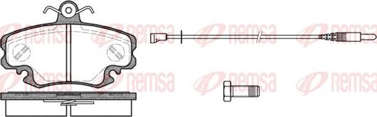 Remsa 0141.30 - Kit pastiglie freno, Freno a disco autozon.pro