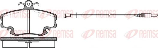 Remsa 0141.32 - Kit pastiglie freno, Freno a disco autozon.pro