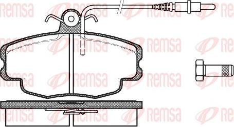 Remsa 0141.24 - Kit pastiglie freno, Freno a disco autozon.pro