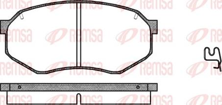 Remsa 0148.14 - Kit pastiglie freno, Freno a disco autozon.pro