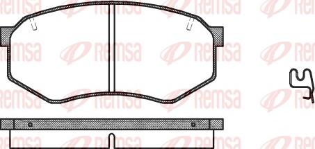 Remsa 0148.34 - Kit pastiglie freno, Freno a disco autozon.pro