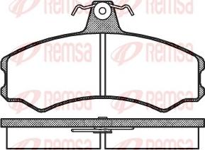 Remsa 0143.00 - Kit pastiglie freno, Freno a disco autozon.pro