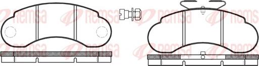 Remsa 0142.20 - Kit pastiglie freno, Freno a disco autozon.pro