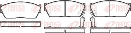 Remsa 0147.02 - Kit pastiglie freno, Freno a disco autozon.pro