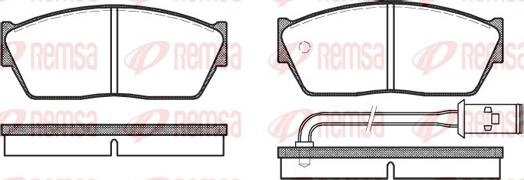 Remsa 0147.11 - Kit pastiglie freno, Freno a disco autozon.pro