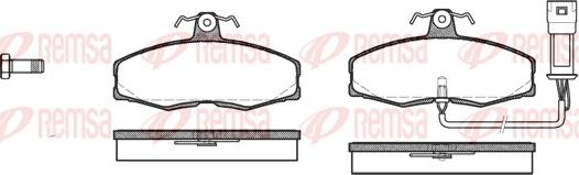 Remsa 0154.02 - Kit pastiglie freno, Freno a disco autozon.pro