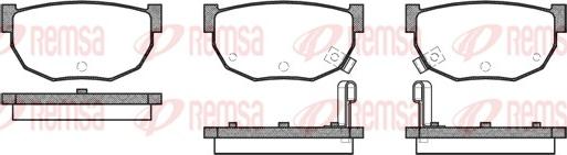 Remsa 0151.02 - Kit pastiglie freno, Freno a disco autozon.pro