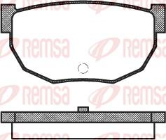 Remsa 0151.10 - Kit pastiglie freno, Freno a disco autozon.pro