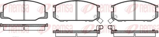 Remsa 0152.02 - Kit pastiglie freno, Freno a disco autozon.pro