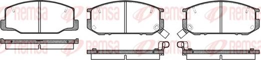 Remsa 0152.12 - Kit pastiglie freno, Freno a disco autozon.pro