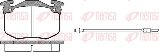 Remsa 0163.02 - Kit pastiglie freno, Freno a disco autozon.pro