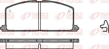 Remsa 0167.04 - Kit pastiglie freno, Freno a disco autozon.pro