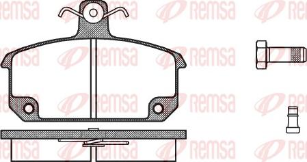 Remsa 0104.02 - Kit pastiglie freno, Freno a disco autozon.pro