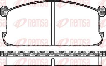 Remsa 0106.00 - Kit pastiglie freno, Freno a disco autozon.pro