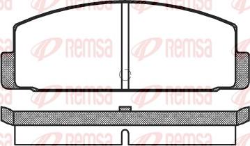 Remsa 0100.00 - Kit pastiglie freno, Freno a disco autozon.pro