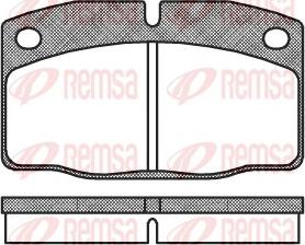 Remsa 0101.00 - Kit pastiglie freno, Freno a disco autozon.pro