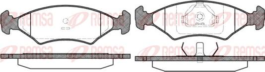 Remsa 0119.15 - Kit pastiglie freno, Freno a disco autozon.pro