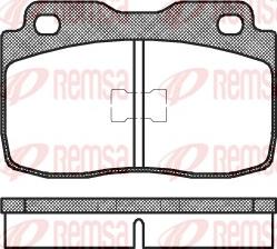 Remsa 0114.00 - Kit pastiglie freno, Freno a disco autozon.pro