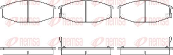 Remsa 0115.02 - Kit pastiglie freno, Freno a disco autozon.pro