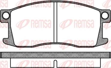 Remsa 0110.00 - Kit pastiglie freno, Freno a disco autozon.pro