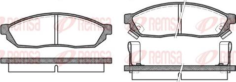 Remsa 0111.02 - Kit pastiglie freno, Freno a disco autozon.pro