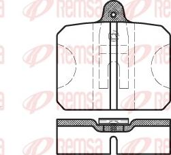 Remsa 0118.10 - Kit pastiglie freno, Freno a disco autozon.pro