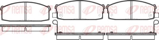 Remsa 0117.02 - Kit pastiglie freno, Freno a disco autozon.pro