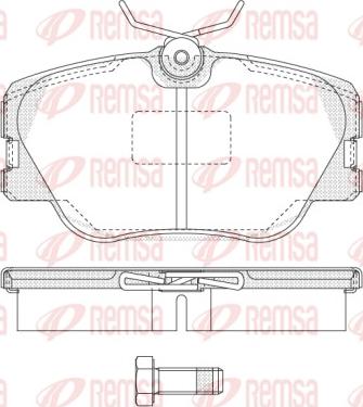 Remsa 0189.00 - Kit pastiglie freno, Freno a disco autozon.pro