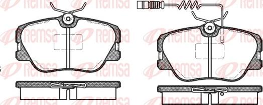 Remsa 0189.02 - Kit pastiglie freno, Freno a disco autozon.pro