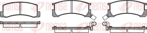 Remsa 0185.02 - Kit pastiglie freno, Freno a disco autozon.pro