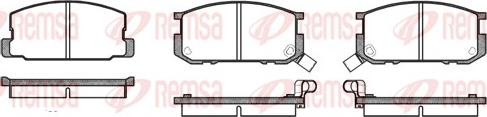 Remsa 0180.02 - Kit pastiglie freno, Freno a disco autozon.pro