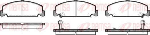 Remsa 0182.12 - Kit pastiglie freno, Freno a disco autozon.pro